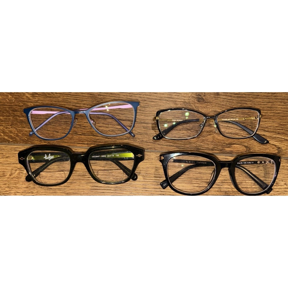 LOT 4 Eyeglasses Frames Glasses Tory Modo Warby Vogue Hailey FOR FRAMES ONLY